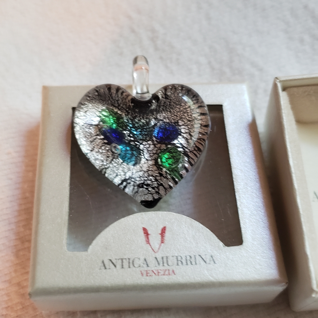 Antica Murrina Glass Pendant From Italy